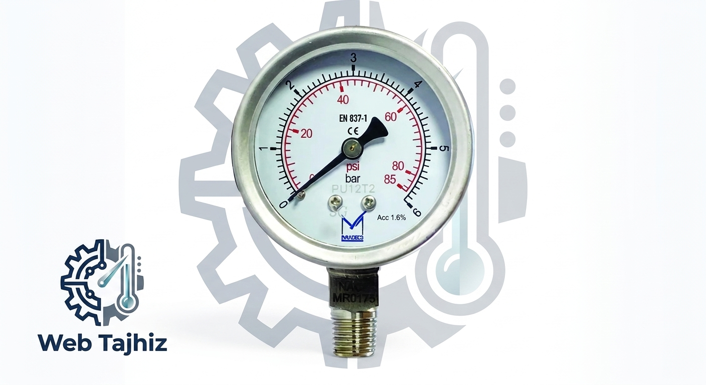 MDC-PU12B2-60MM-14NPTMB-SS316L-0.6/2000BAR