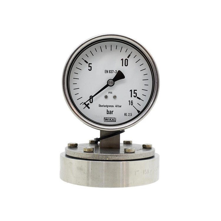 Diaphragm pressure gauge 16 bar, page 10, WIKA, model 452.50