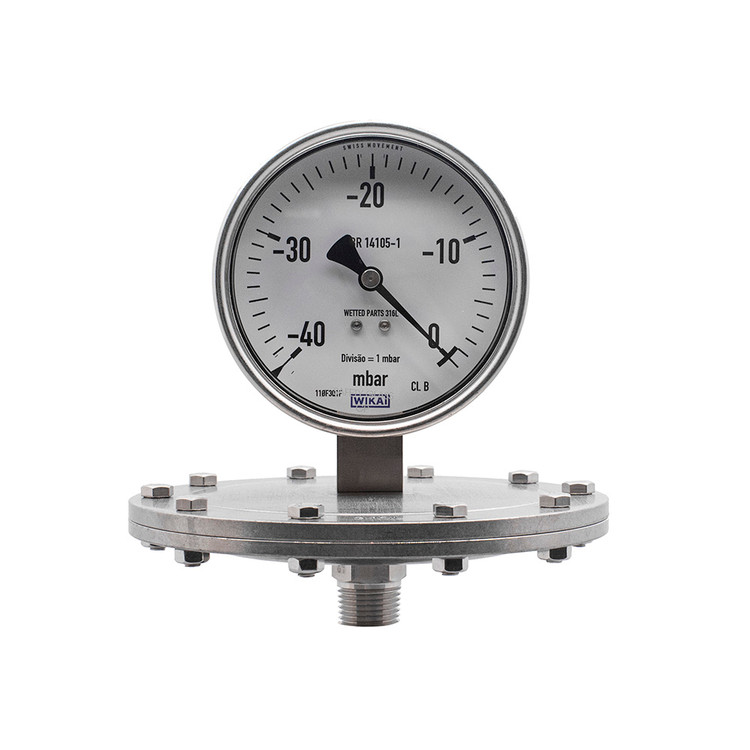 Vickers diaphragm vacuum pressure gauge WIKA 10