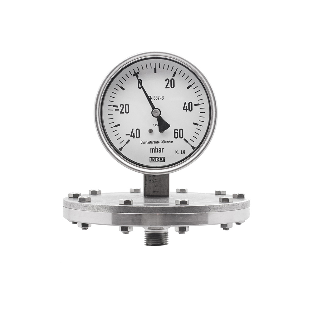 WIKA 10-page diaphragm pressure gauge, model 432.50