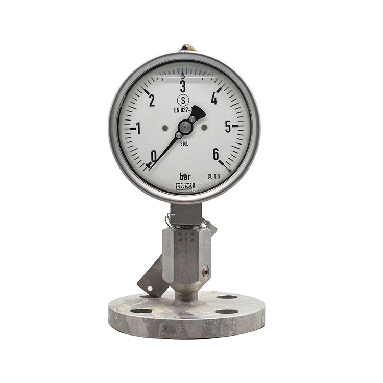 Wika diaphragm gauge 10 cm vertical 6 bar