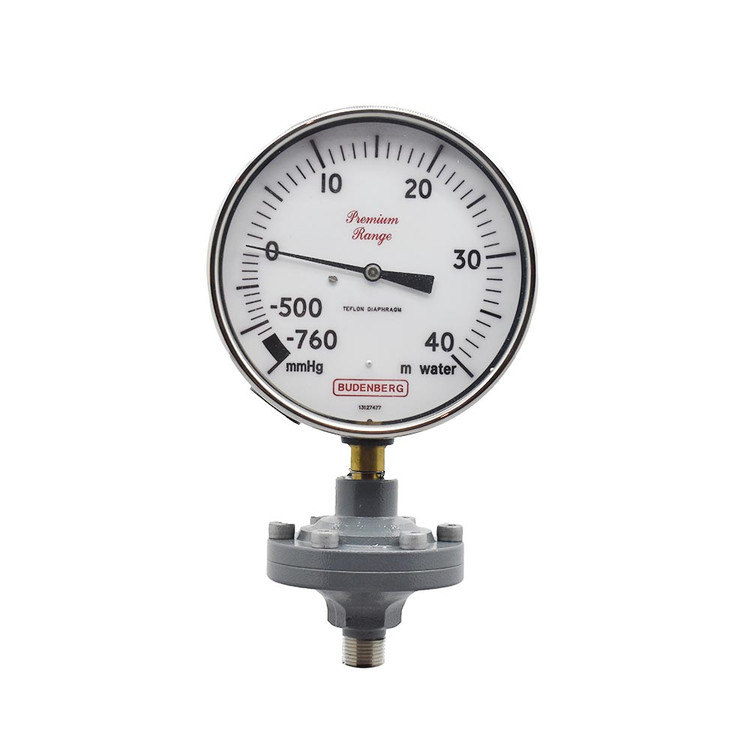 Budenberg diaphragm gauge 15 cm vertical 1- to 4 bar