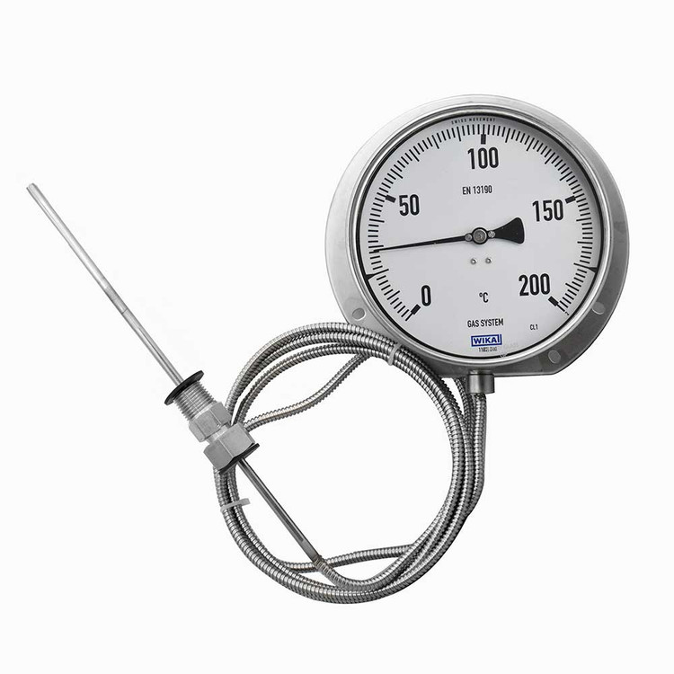 Wika capillary thermometer 16 cm 200 degrees 3 meters