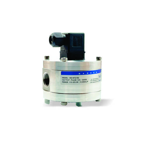 MADECO Canada Micro Oval Gear Flowmeter MDGM2 Model M5.1, Stainless Steel Body (5-800 ml/min)